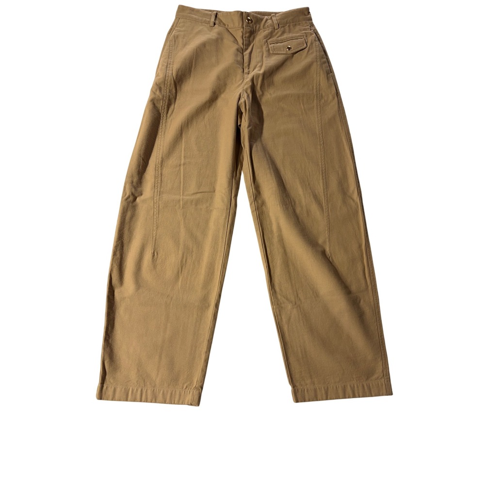 Rag & Bone Tan Khaki Wide Leg Utility Trousers High Rise Pants Womens Size 6
